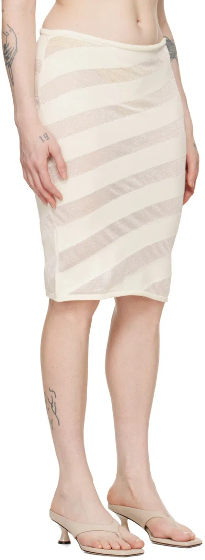 Gimaguas Skirt Viscose Blend Elastic Waistband In White