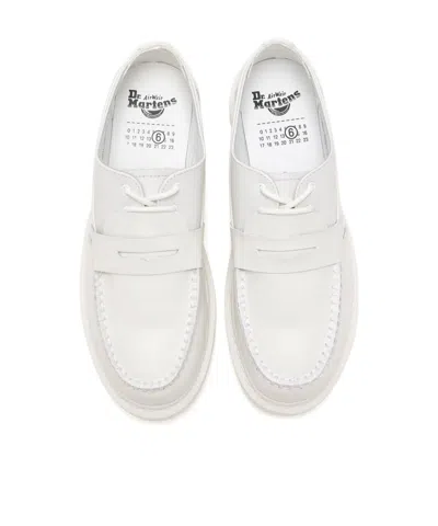 Mm6 Maison Margiela Mm6 By Maison Margiela 1461 Penton Lace-up Shoes In White