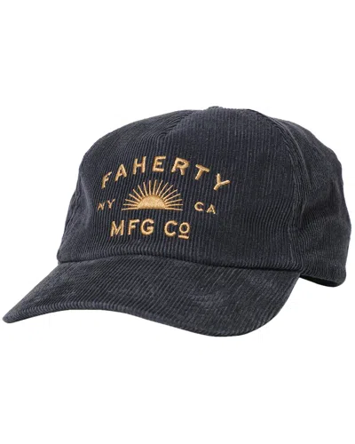 Faherty Sun Rays Corduroy Hat In Blue