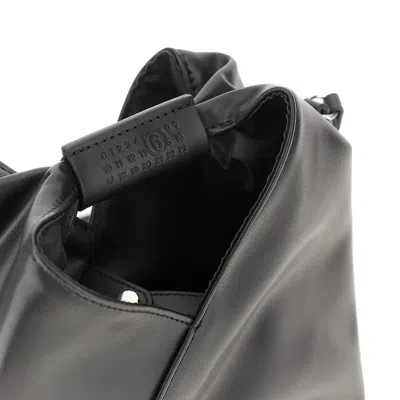 Mm6 Maison Margiela Faux Leather Japanese Kids Bag Kids In Black