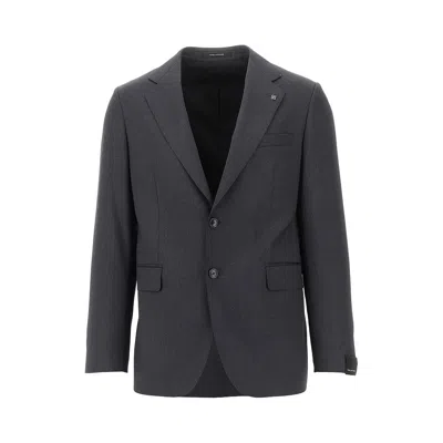 Tagliatore Super 110's Virgin Wool Tailored Suit In Gray