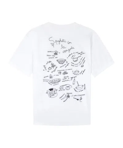 Maison Labiche Lettering Embroidered T-shirt In White