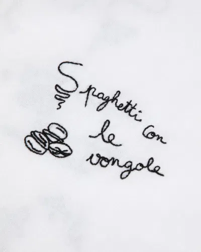 Maison Labiche Lettering Embroidered T-shirt In White