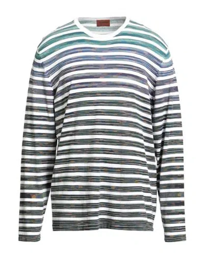 Missoni Man Sweater White Size 46 Cotton In Multi