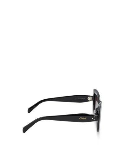 Celine 3 Dots Acetate Butterfly Sunglasses In Black