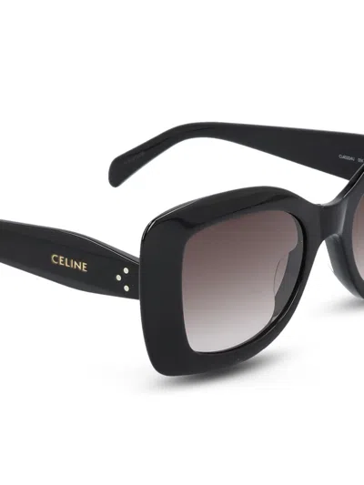 Celine 3 Dots Acetate Butterfly Sunglasses In Black