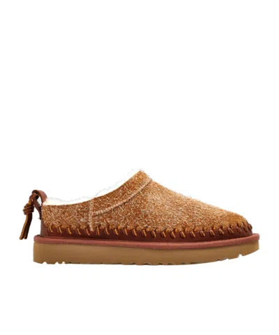 Ugg Camel Suede Classic Micro Biarritz Slippers In Brown