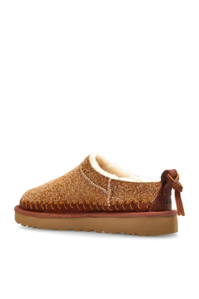 Ugg Camel Suede Classic Micro Biarritz Slippers In Brown