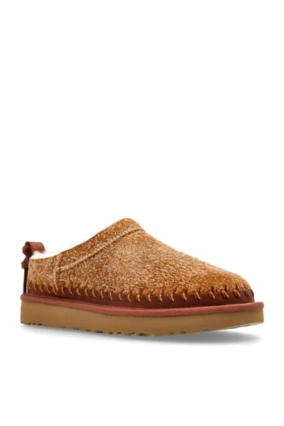 Ugg Camel Suede Classic Micro Biarritz Slippers In Brown