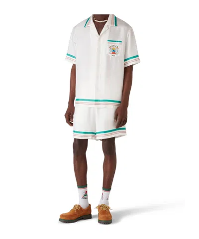 Casablanca Shorts In Seta Bianca In White