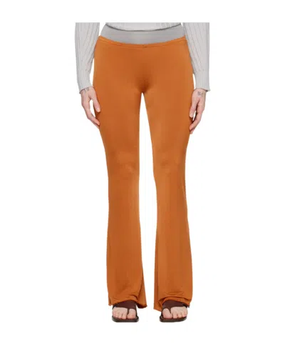 Gimaguas Pantalone Olimpia In Poliestere Stretch Bronzo Donna In Orange