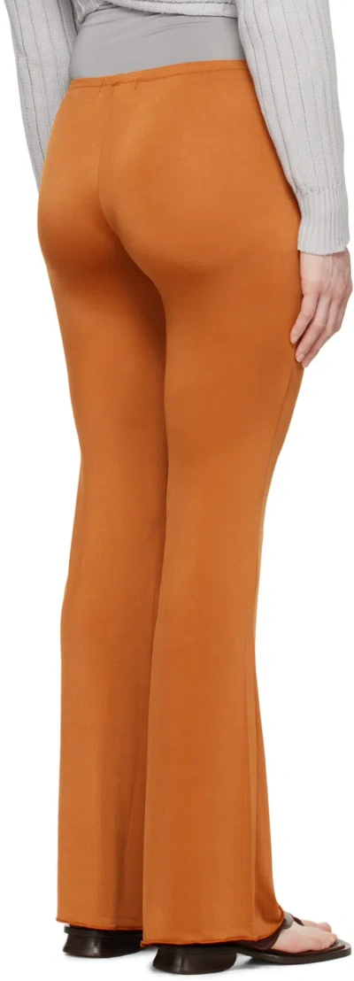 Gimaguas Pantalone Olimpia In Poliestere Stretch Bronzo Donna In Orange
