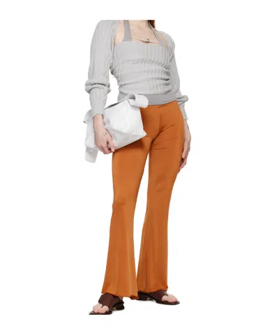 Gimaguas Pantalone Olimpia In Poliestere Stretch Bronzo Donna In Orange