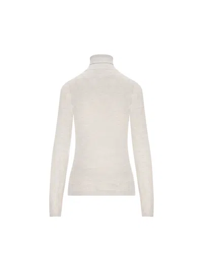 Brunello Cucinelli Turtleneck Sweater In White