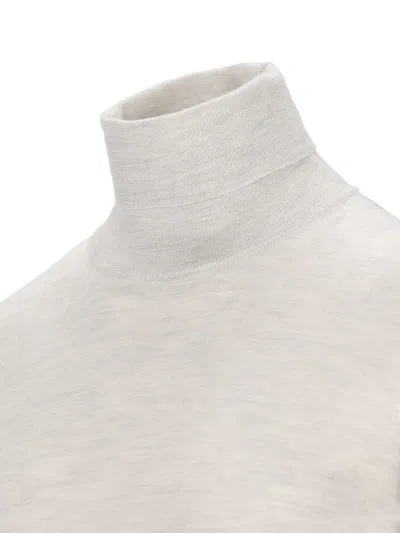 Brunello Cucinelli Turtleneck Sweater In White