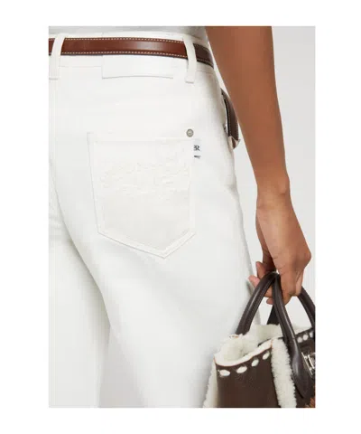 Ermanno Scervino Wide-leg Jeans In White