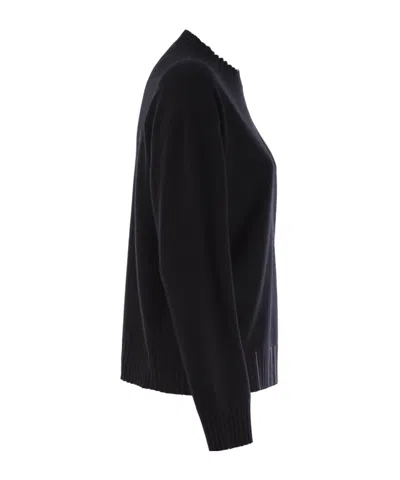 Fabiana Filippi Crew Neck Knitwear Long Sleeves In Black