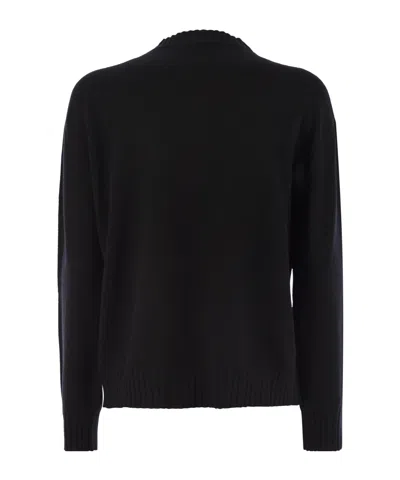 Fabiana Filippi Crew Neck Knitwear Long Sleeves In Black