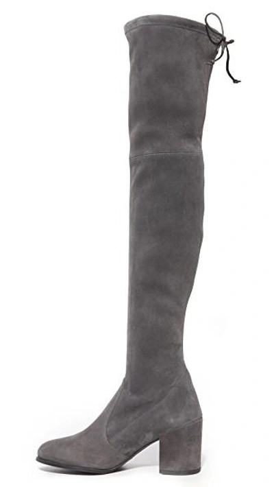 Shop Stuart Weitzman Tieland Over The Knee Boots In Slate