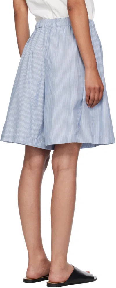 Baserange Elastic Waist Shorts In Blue