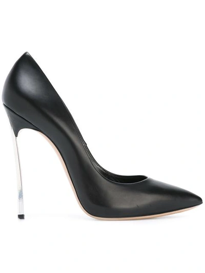 Shop Casadei Pointed Stiletto Pumps - Black