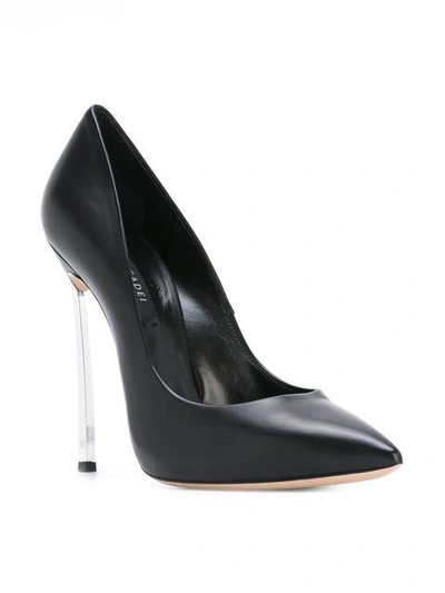 Shop Casadei Pointed Stiletto Pumps - Black