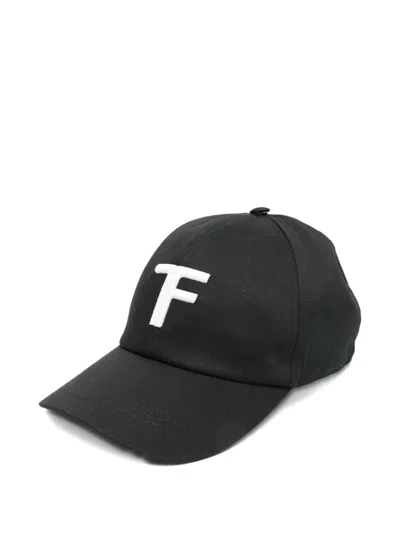 Tom Ford Baseball Hat With Logo In Black