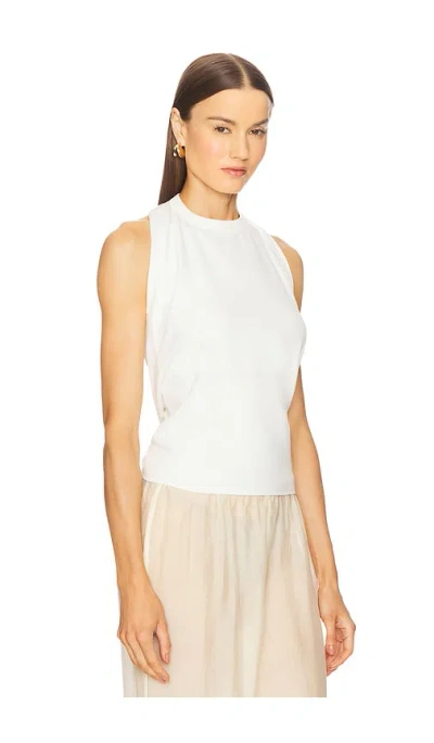Eaves Ander Halter Tee In White