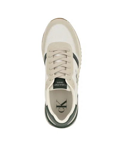 Calvin Klein Men's Picio Mesh Running Sneakers In Green