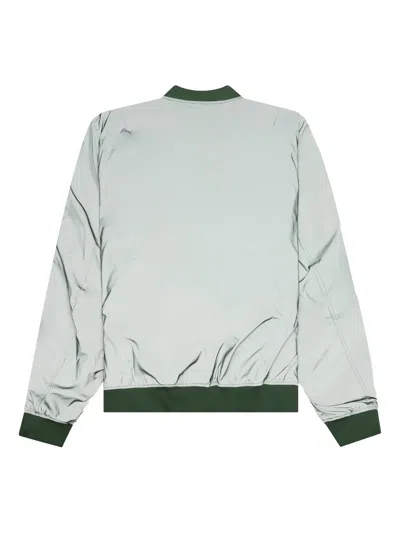 Raf Simons Logo-patch Bomber Jacket In Green