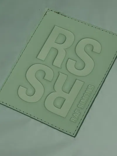 Raf Simons Logo-patch Bomber Jacket In Green