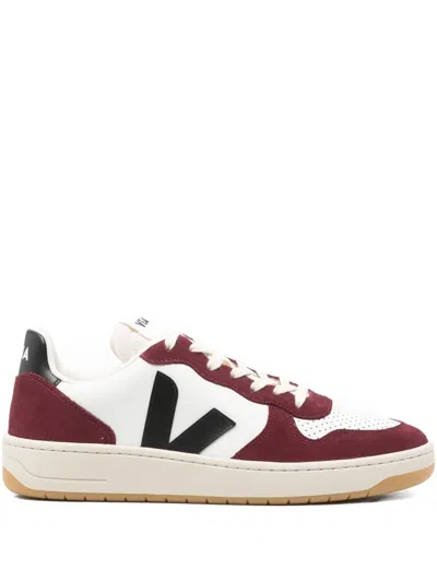 Veja Multicolour Leather And Suede In White