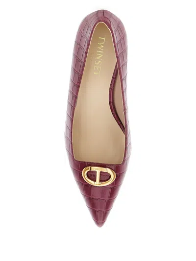 Twinset Twin-set Pointed Toe Pumps In Red