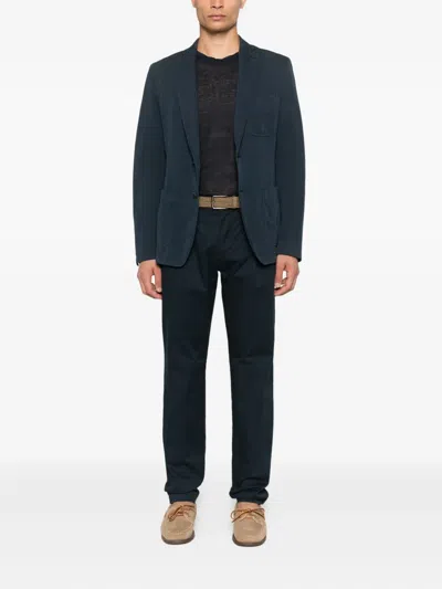Marc O'polo Three-button Patch-pocket Jacket In Blue