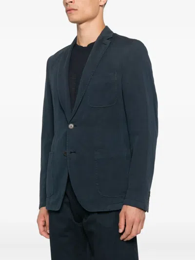 Marc O'polo Three-button Patch-pocket Jacket In Blue
