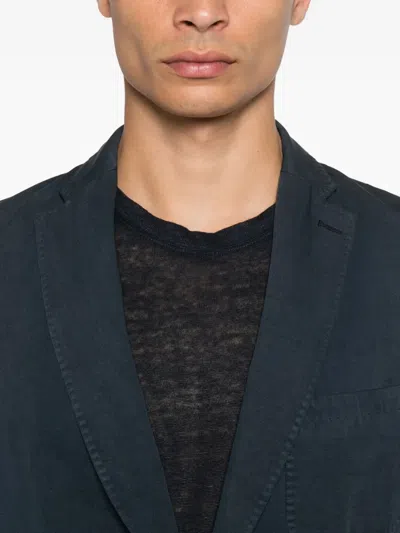 Marc O'polo Three-button Patch-pocket Jacket In Blue