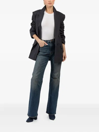 Smythe Checked Double-breasted Jacket In Gray