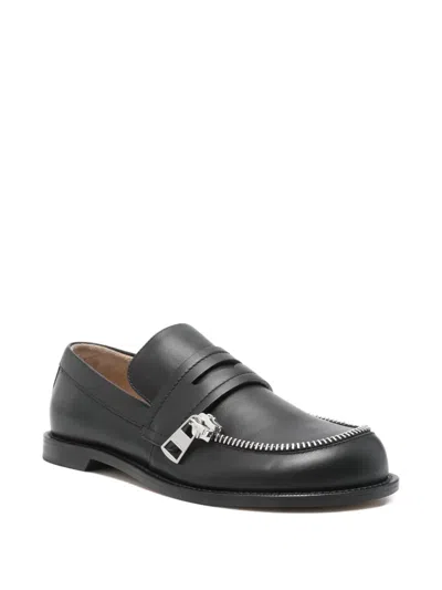 Jw Anderson J. W. Anderson Biker Moccasin In Black