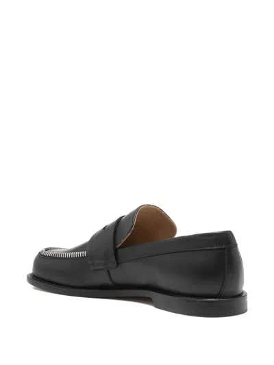 Jw Anderson J. W. Anderson Biker Moccasin In Black