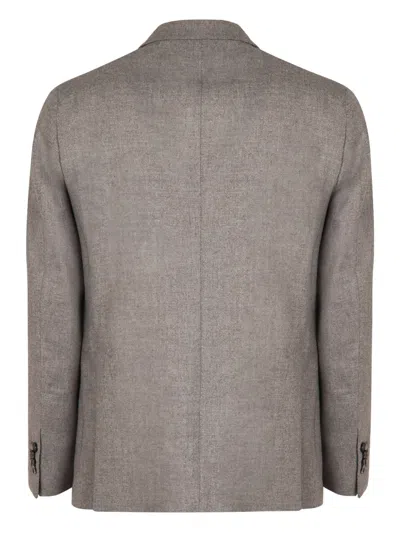 Tagliatore Single-breasted Two-button Jacket In Gray