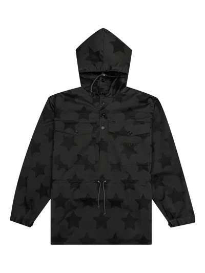 Awake Ny Star-print Hooded Jacket In Black