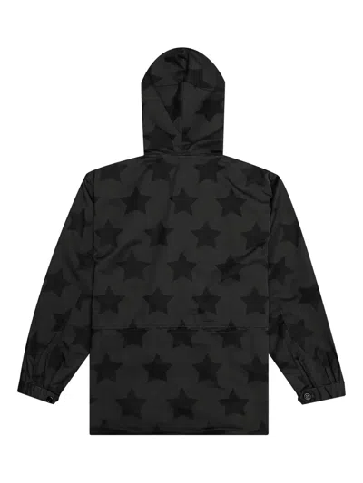 Awake Ny Star-print Hooded Jacket In Black