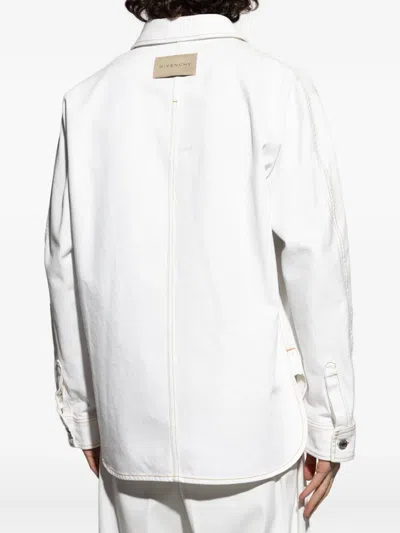Givenchy Button-fastening Patch-pocket Shirt In White