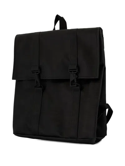 Rains Msn Adjustable Strap Backpack In Black