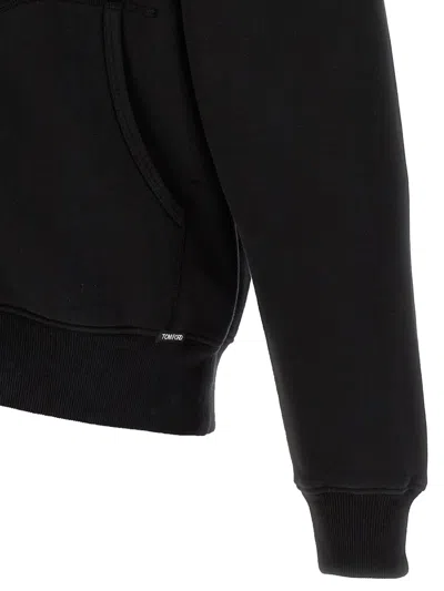 Tom Ford Cotton Zip-up Hoodie In Black