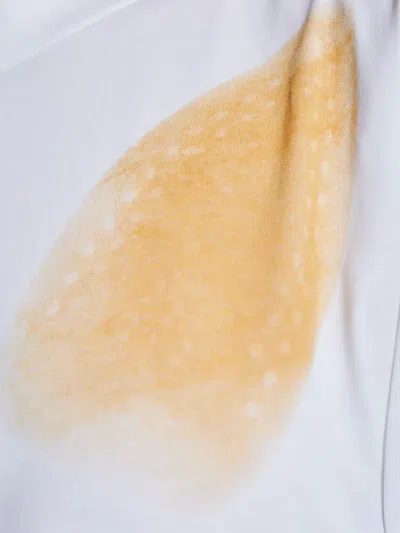 Moschino T-shirt "too Much Irony!" In White