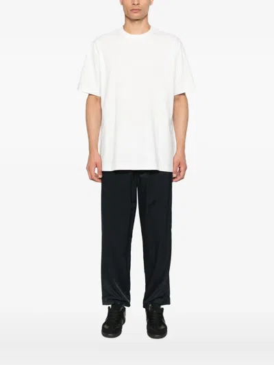 Y-3 White Logo-print T-shirt In White