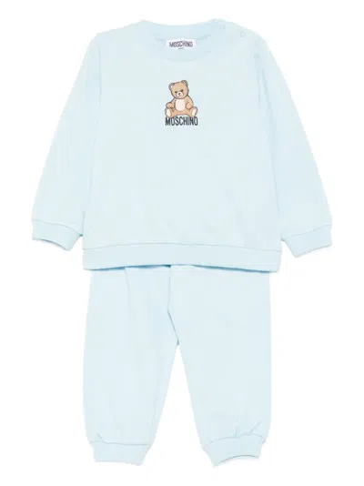Moschino Teddy Bear-print Tracksuit In Blue