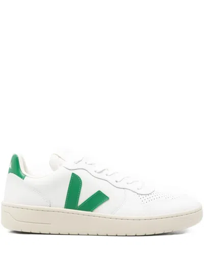 Veja Recife Chromefree Leather Men Sneaker In White Emeraude