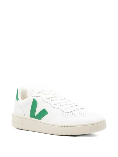 Veja Recife Chromefree Leather Men Sneaker In White Emeraude